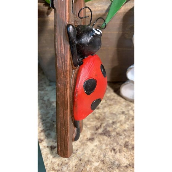 Flower Pot Hugger Ladybug Hanger Ladybug Resin Hugger Ladybug Flower Decor HL11 - Picture 3 of 4